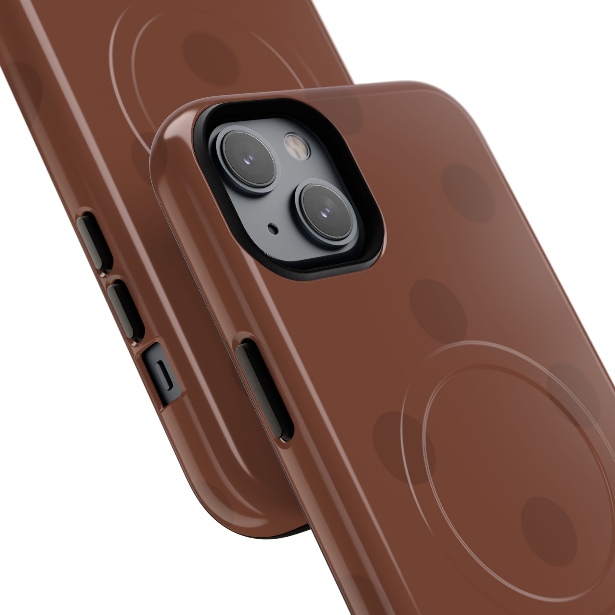 Brown Polka Dot Tough Magnetic Case | Phone Case