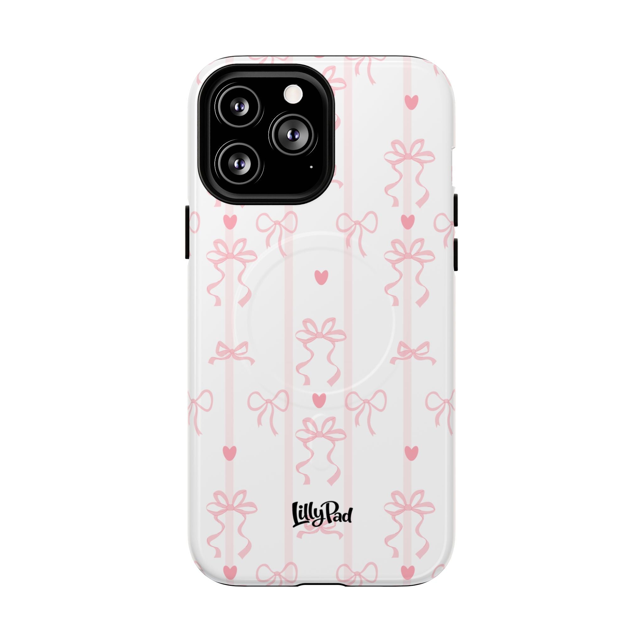 Pink Ribbon Pattern Phone Case | Tough Magnetic Case