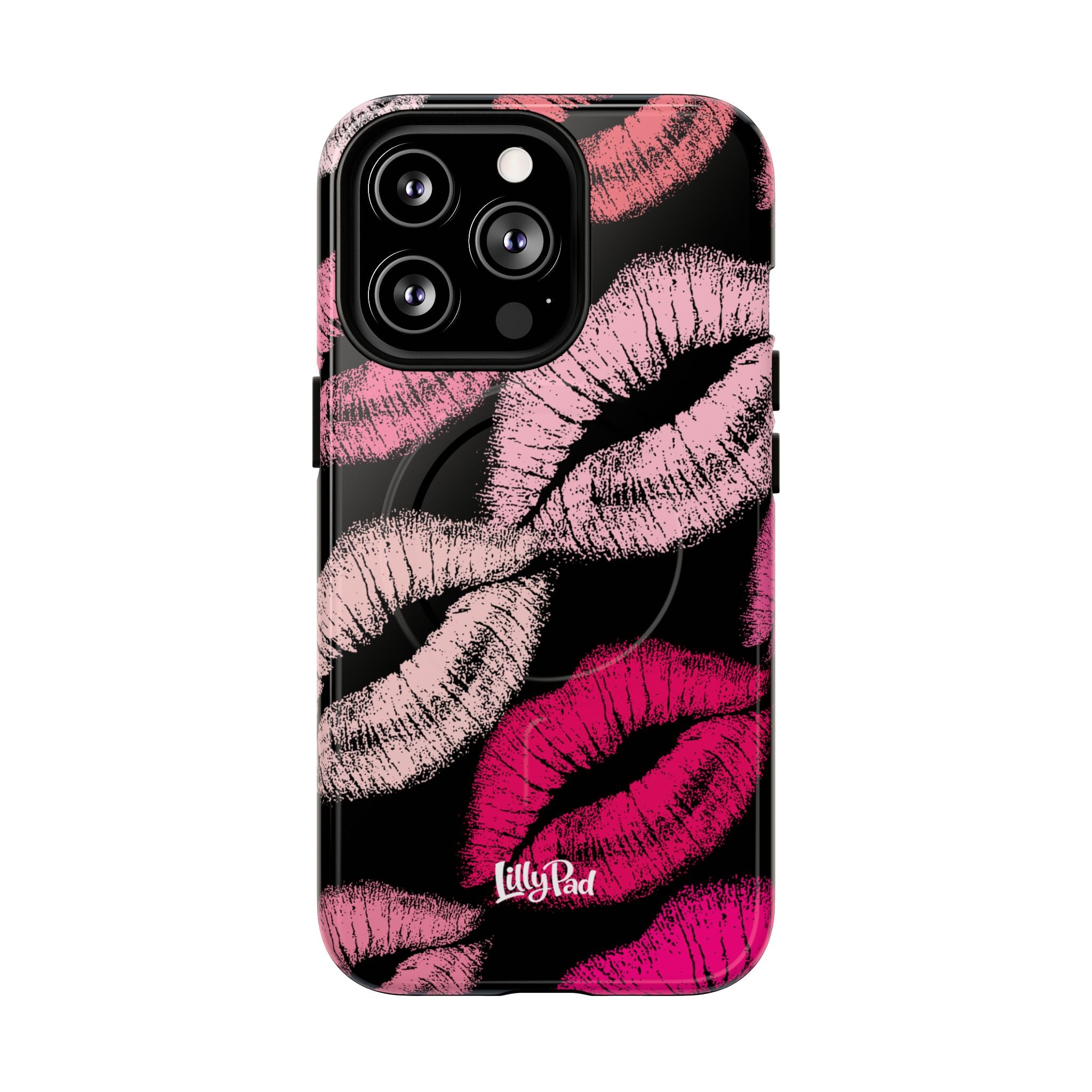Pink Lipstick Kiss Phone Case Tough Magnetic Case | Lip Print iPhone Cover