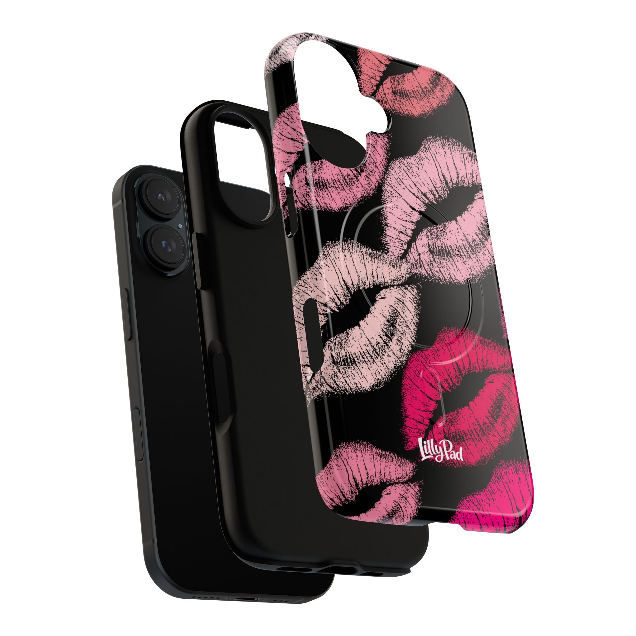 Pink Lipstick Kiss Phone Case Tough Magnetic Case | Lip Print iPhone Cover