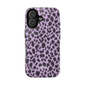 Purple Leopard Print Phone Case | Tough Magnetic Case