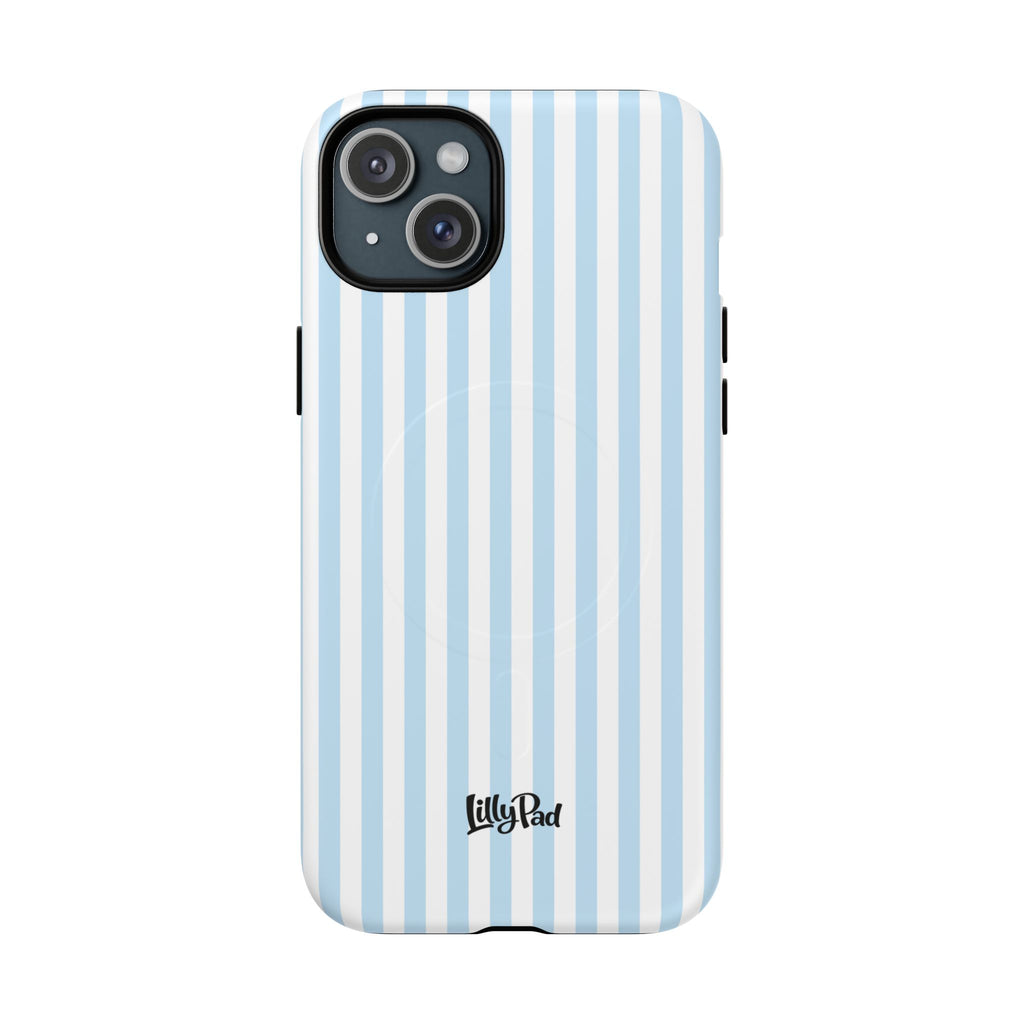 Blue Striped Pattern Phone Case | Tough Magnetic Case