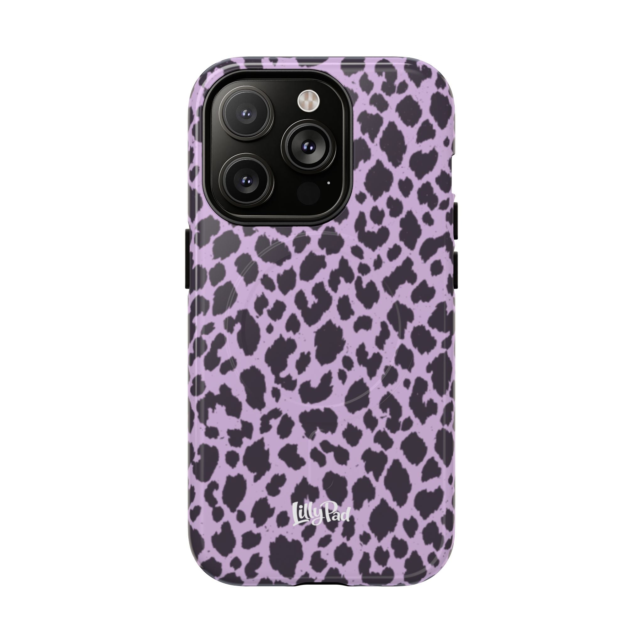 Purple Leopard Print Phone Case | Tough Magnetic Case