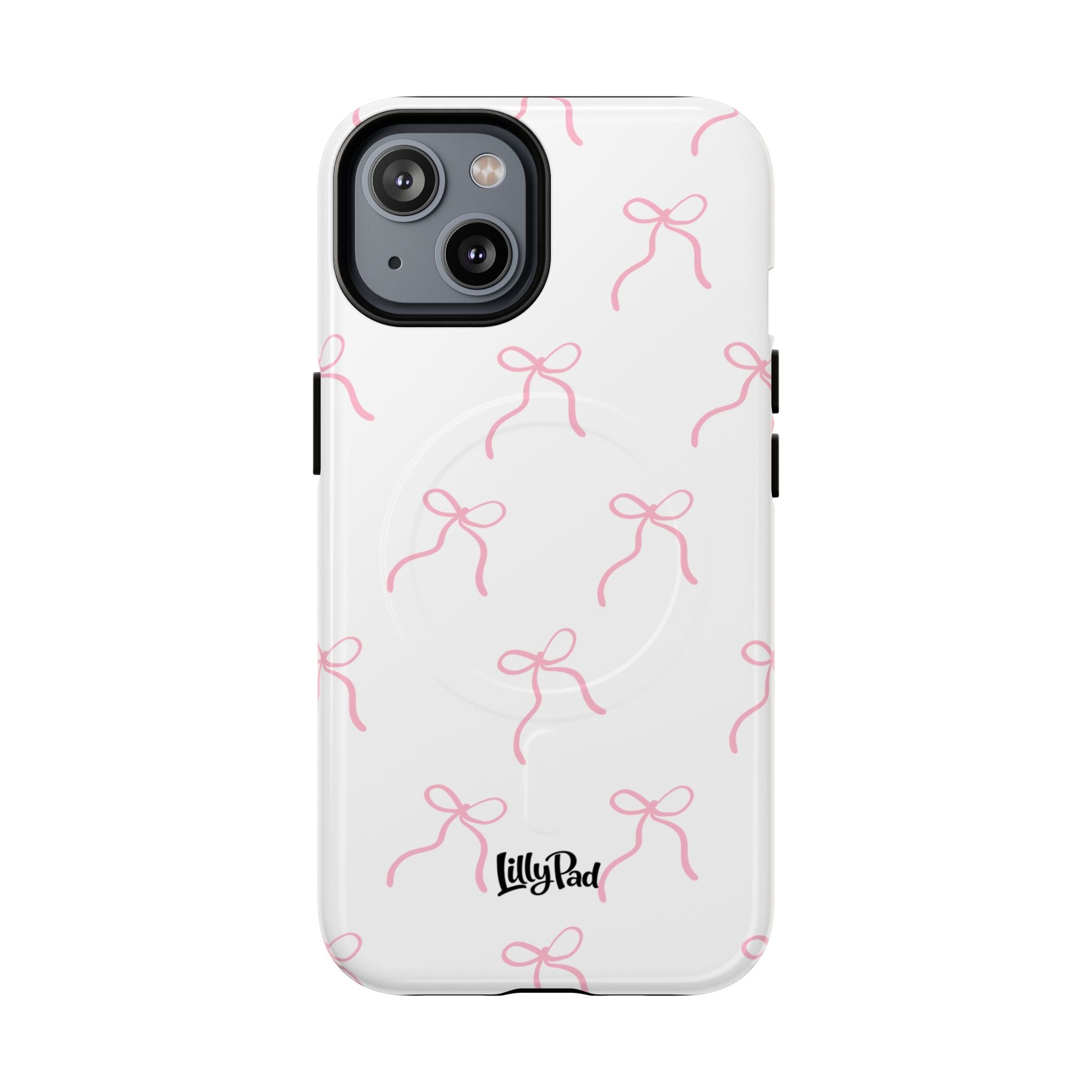 Pink Bow Pattern Phone Case | Tough Magnetic Case