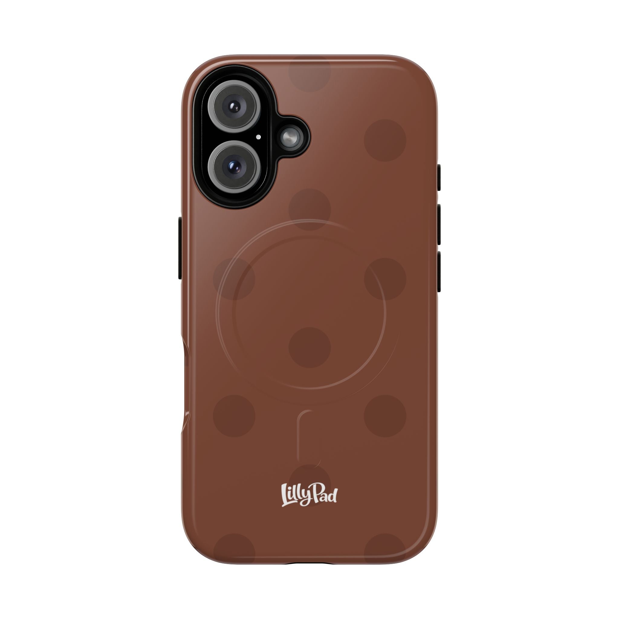 Brown Polka Dot Tough Magnetic Case | Phone Case