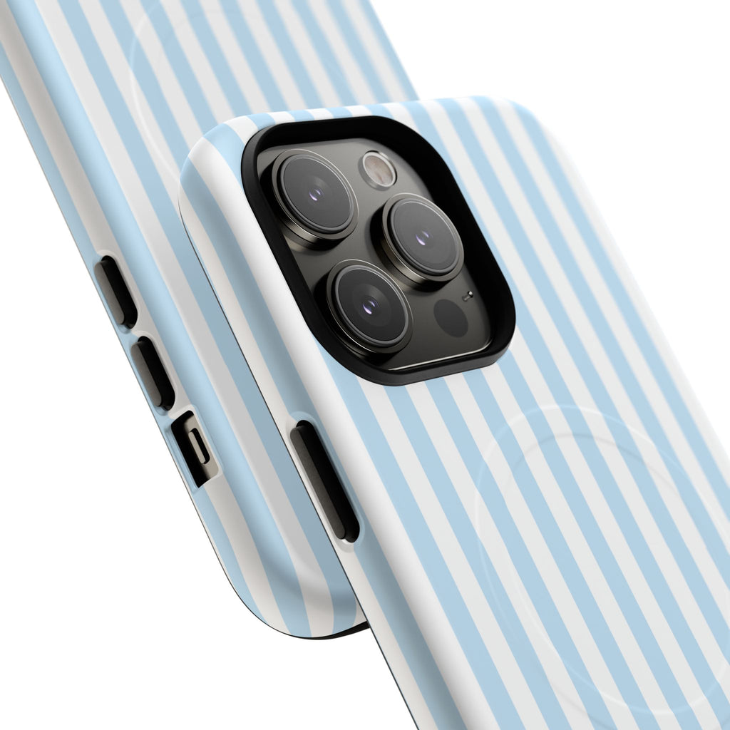 Blue Striped Pattern Phone Case | Tough Magnetic Case