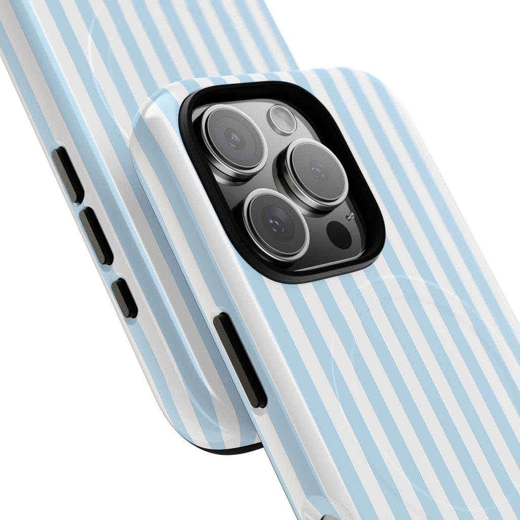 Blue Striped Pattern Phone Case | Tough Magnetic Case