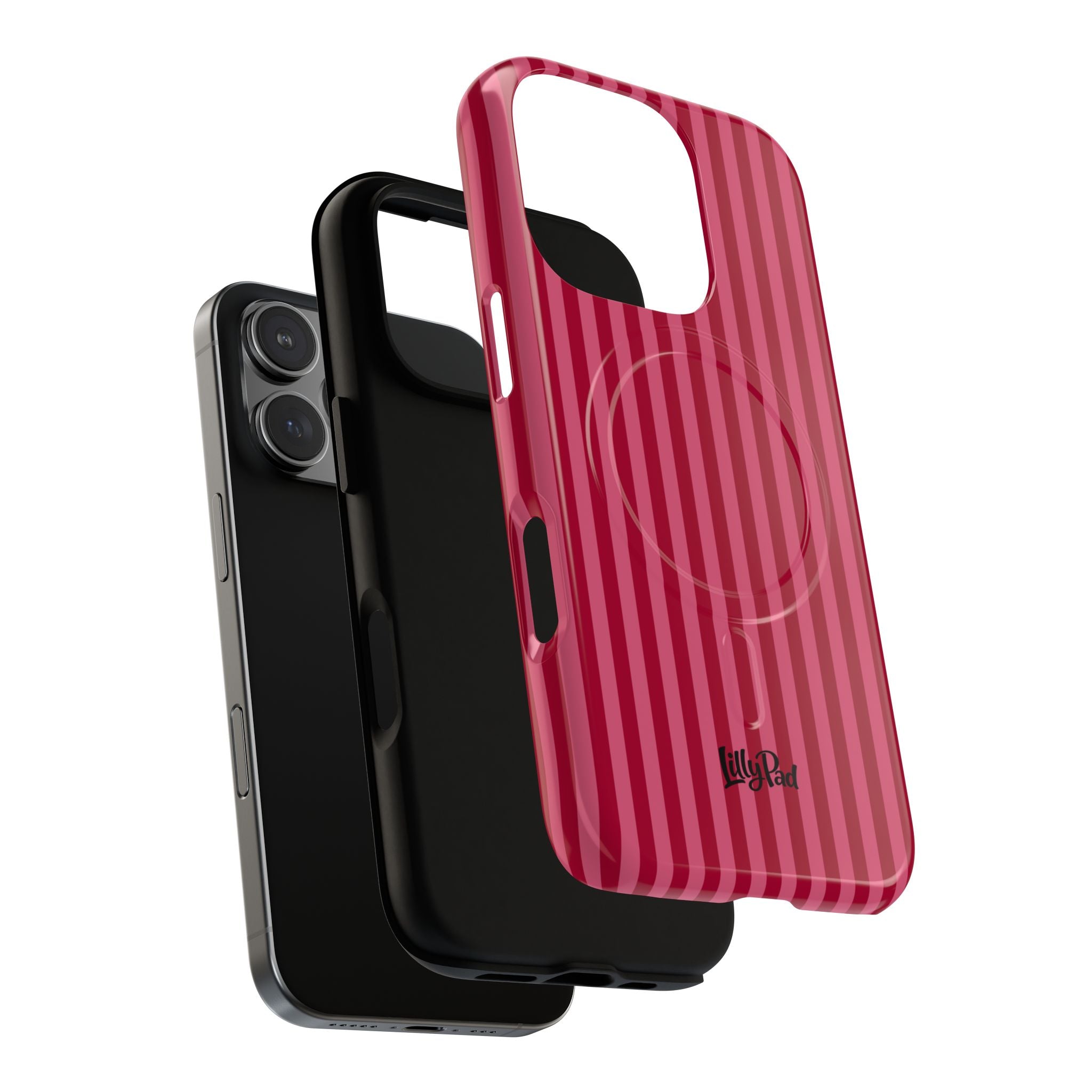 Red Vertical Stripe Phone Case | Tough Magnetic Case