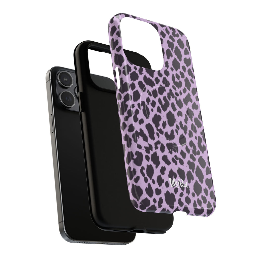 Purple Leopard Print Phone Case | Tough Magnetic Case