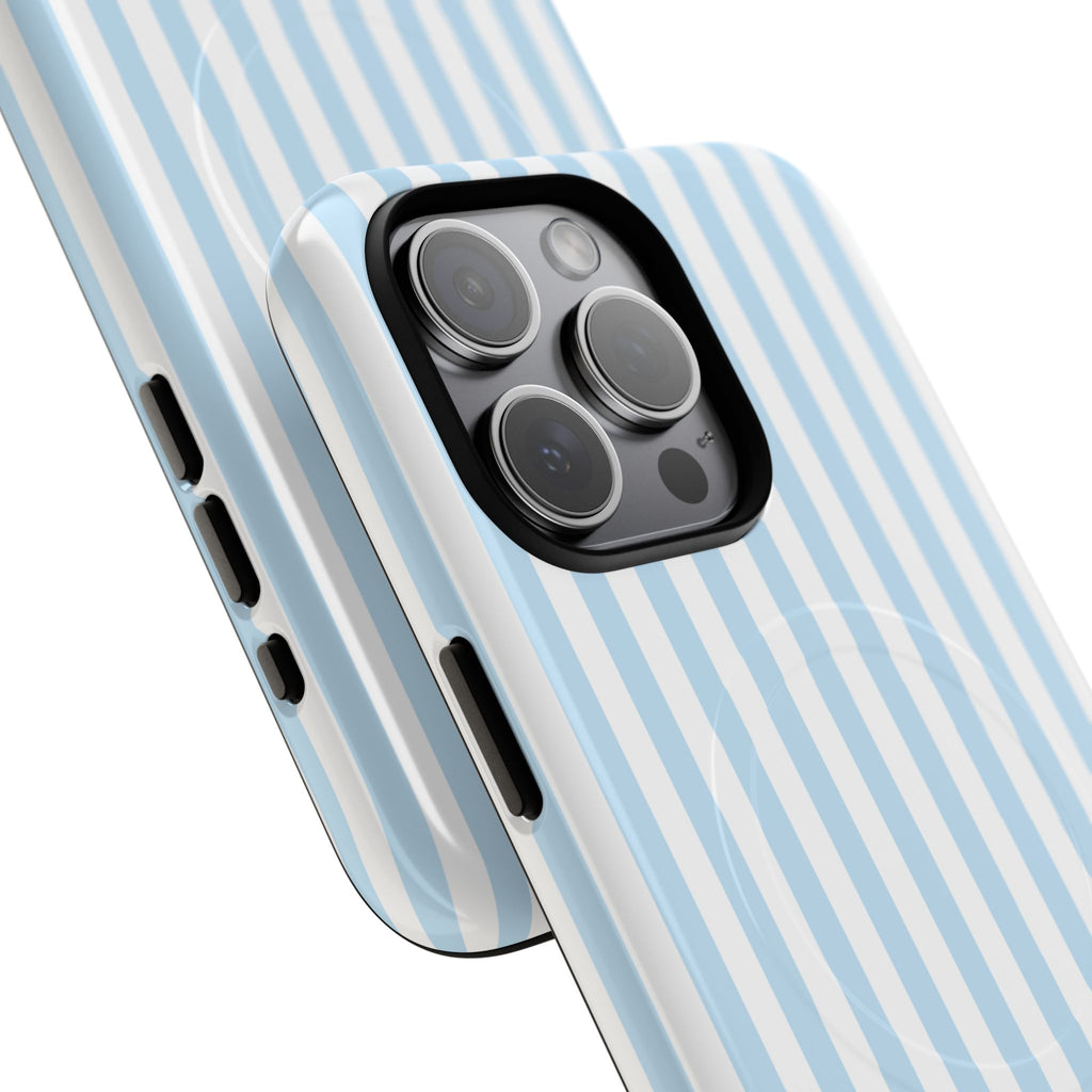 Blue Striped Pattern Phone Case | Tough Magnetic Case
