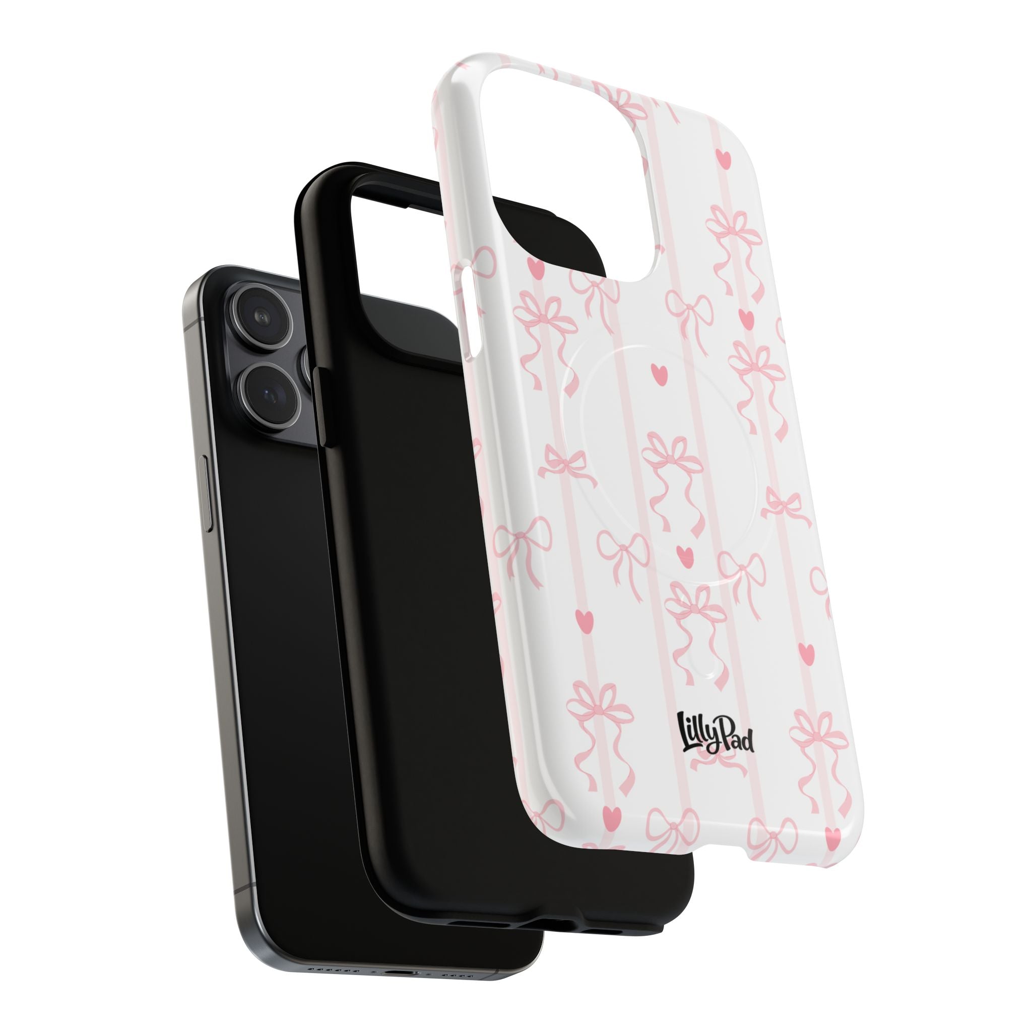 Pink Ribbon Pattern Phone Case | Tough Magnetic Case