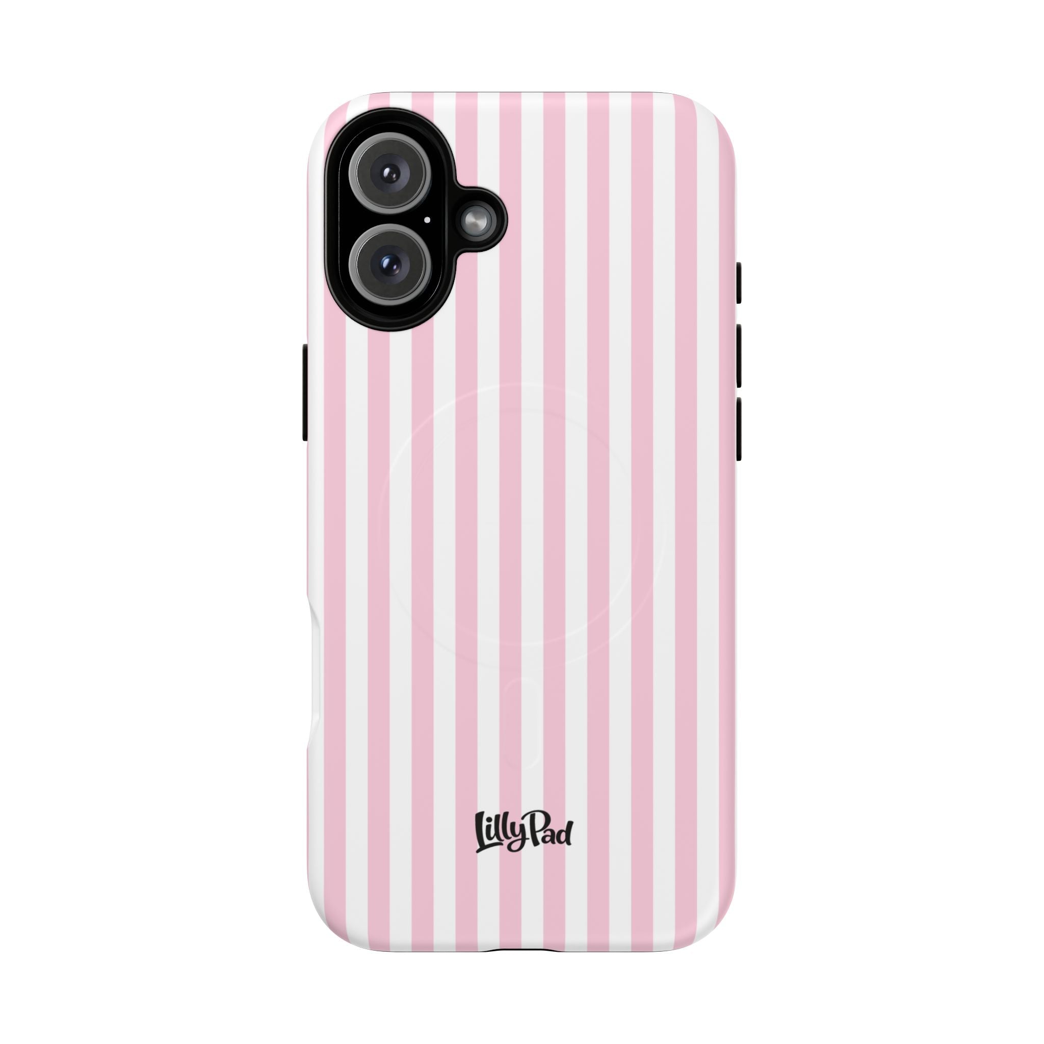 Pink Vertical Stripe phone case | Tough Magnetic Case