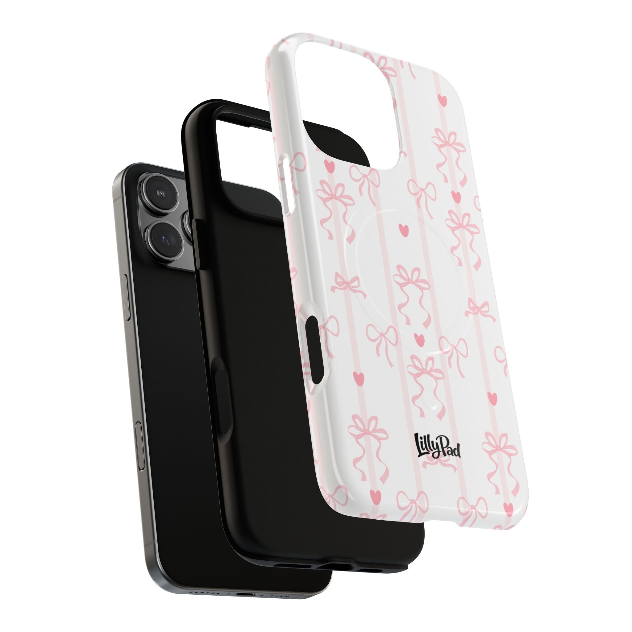 Pink Ribbon Pattern Phone Case | Tough Magnetic Case