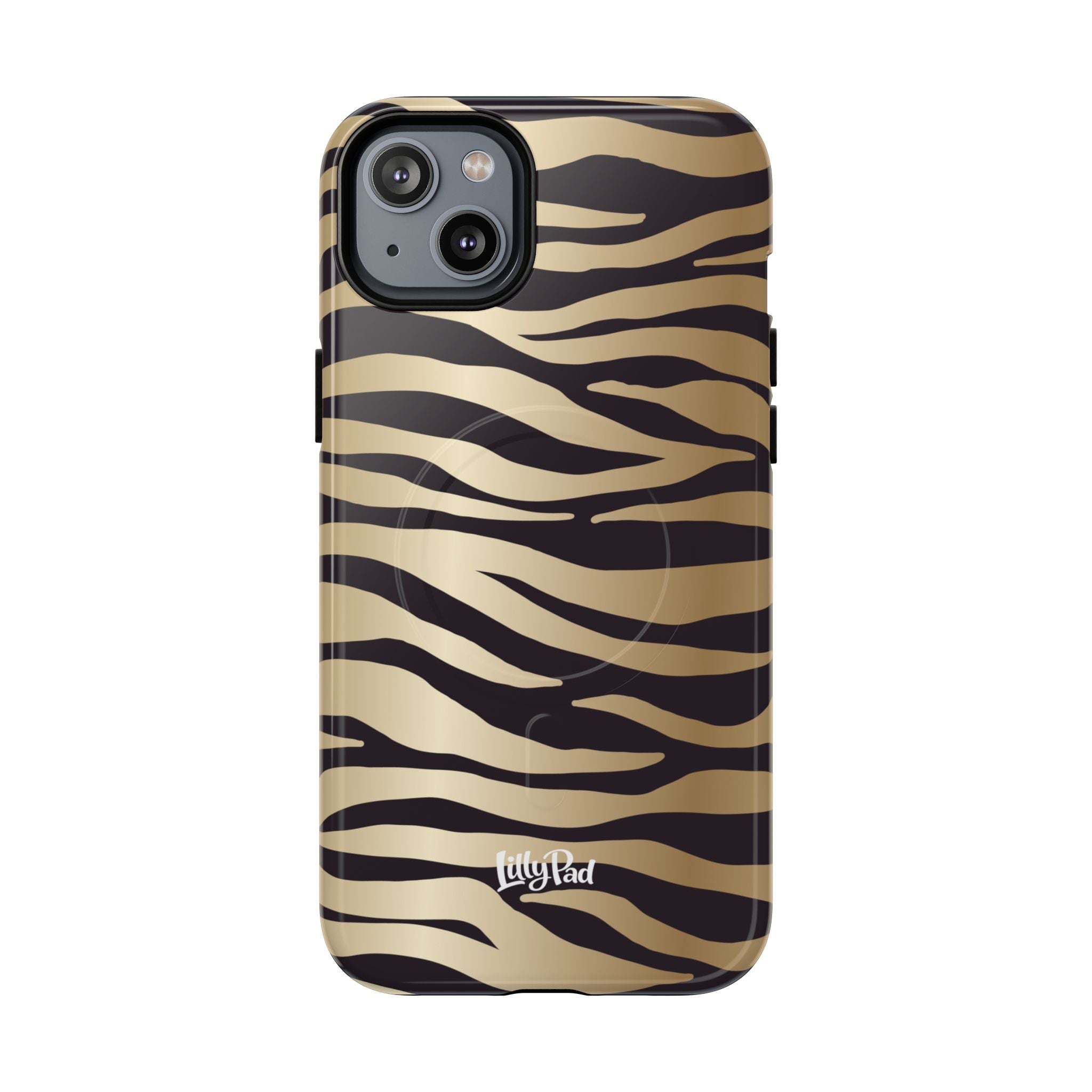 Gold Zebra Stripe Phone Case | Tough Magnetic Case