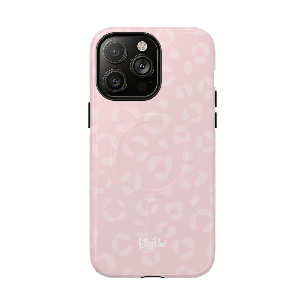 Pink Leopard Print Phone Case | Tough Magnetic Case