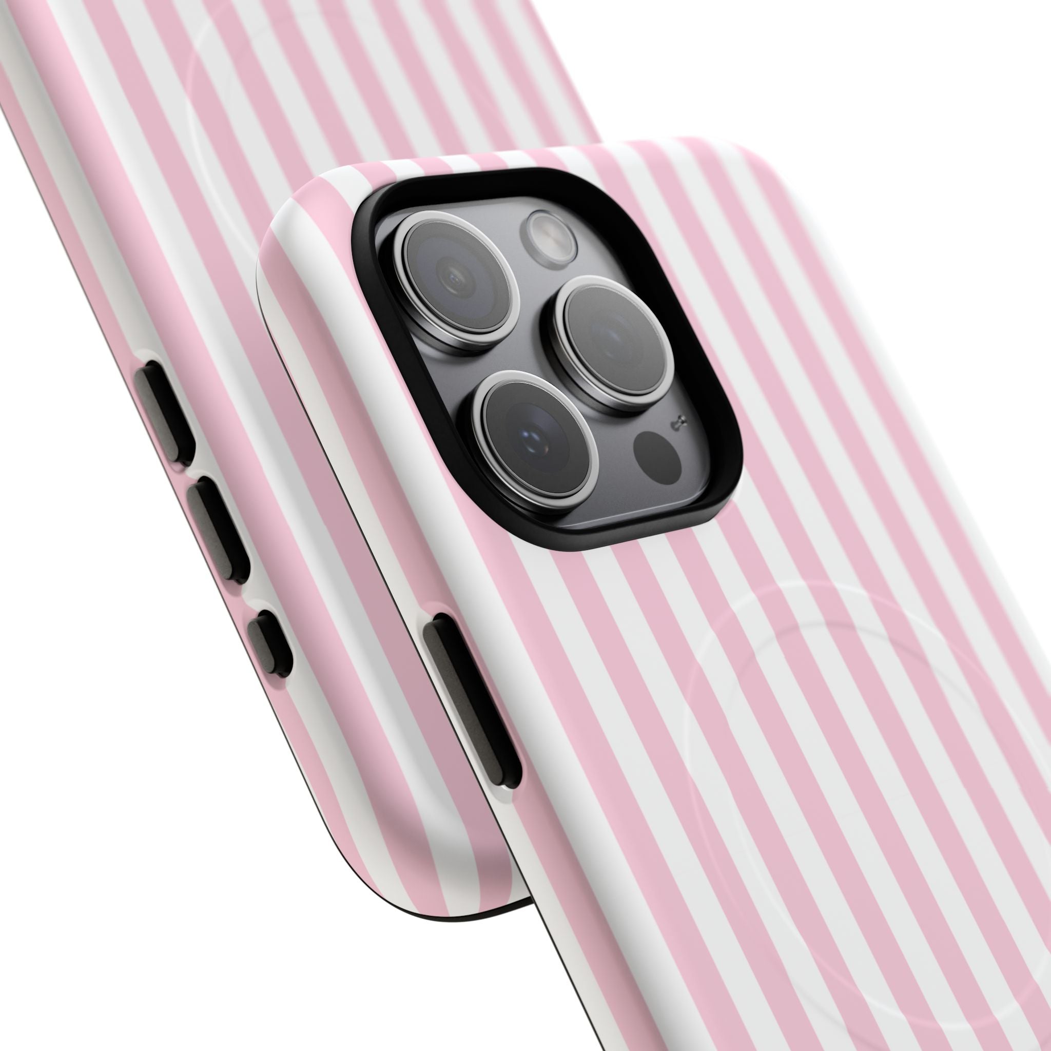 Pink Vertical Stripe phone case | Tough Magnetic Case