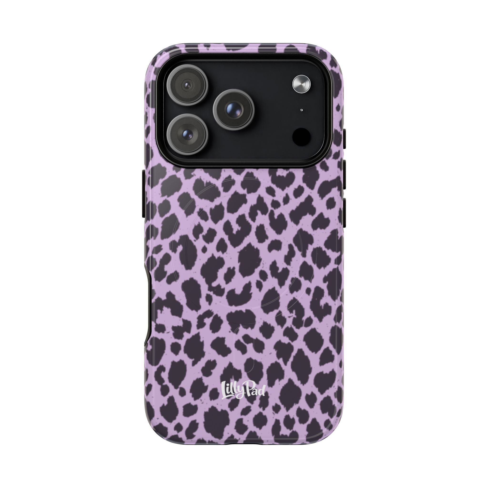 Purple Leopard Print Phone Case | Tough Magnetic Case