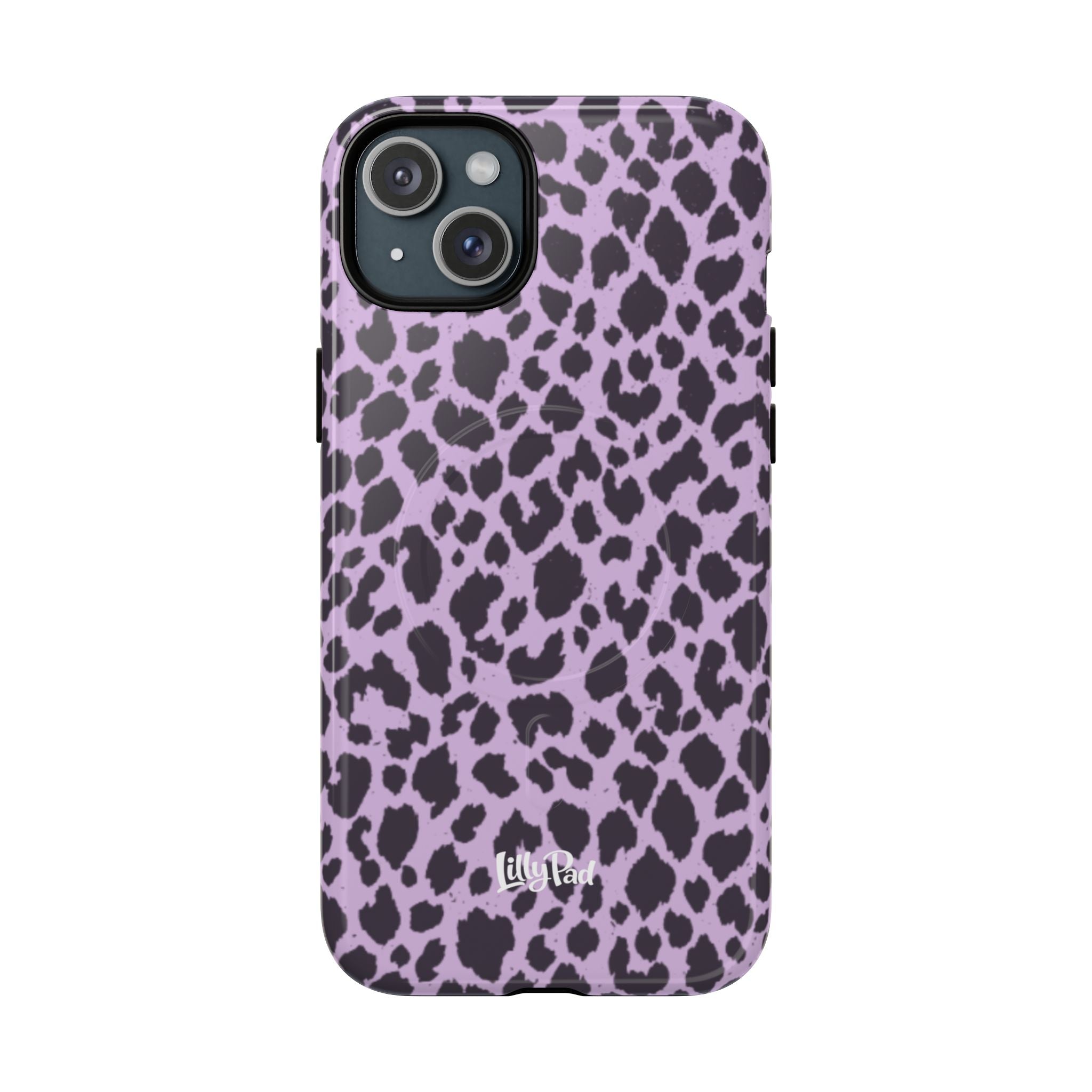Purple Leopard Print Phone Case | Tough Magnetic Case