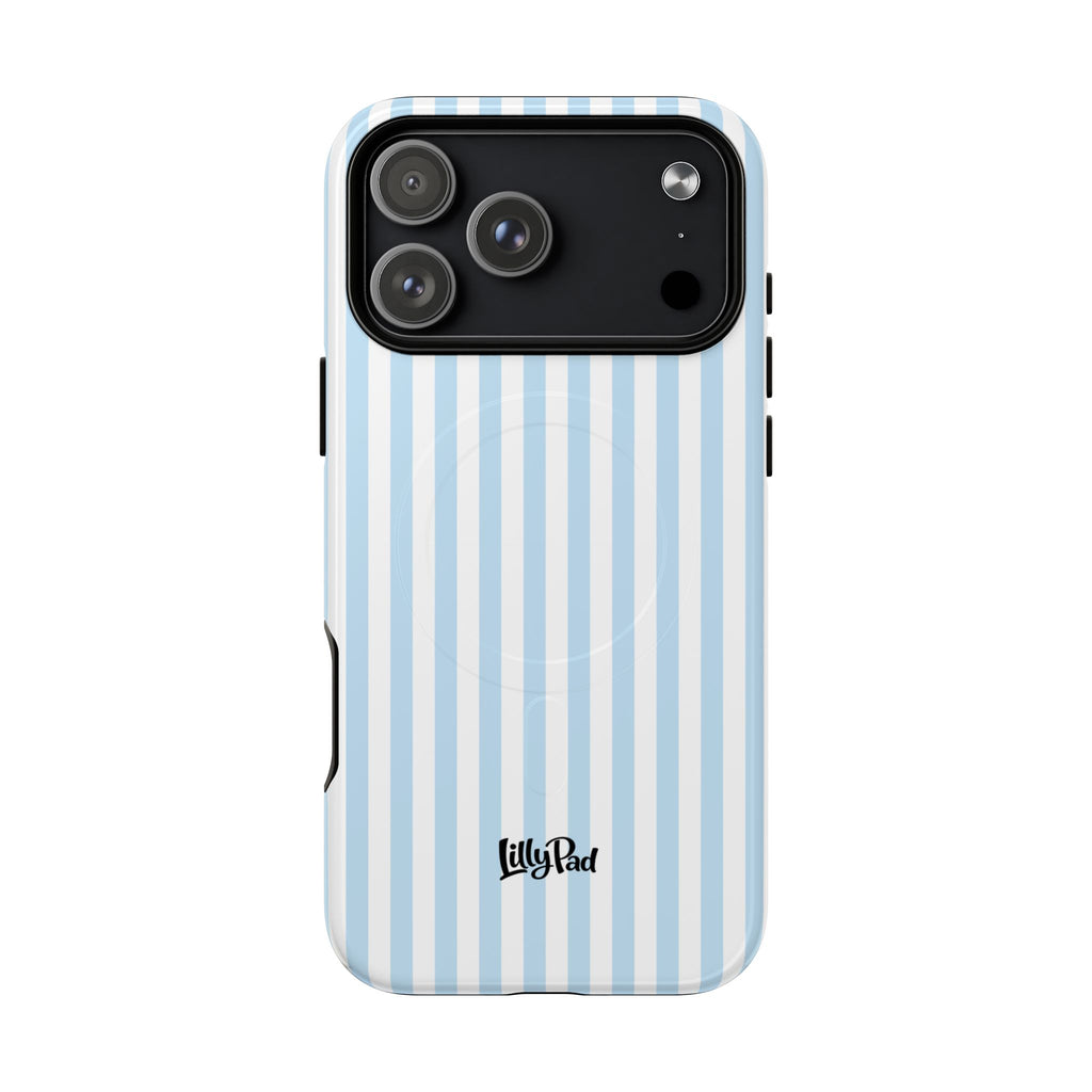 Blue Striped Pattern Phone Case | Tough Magnetic Case