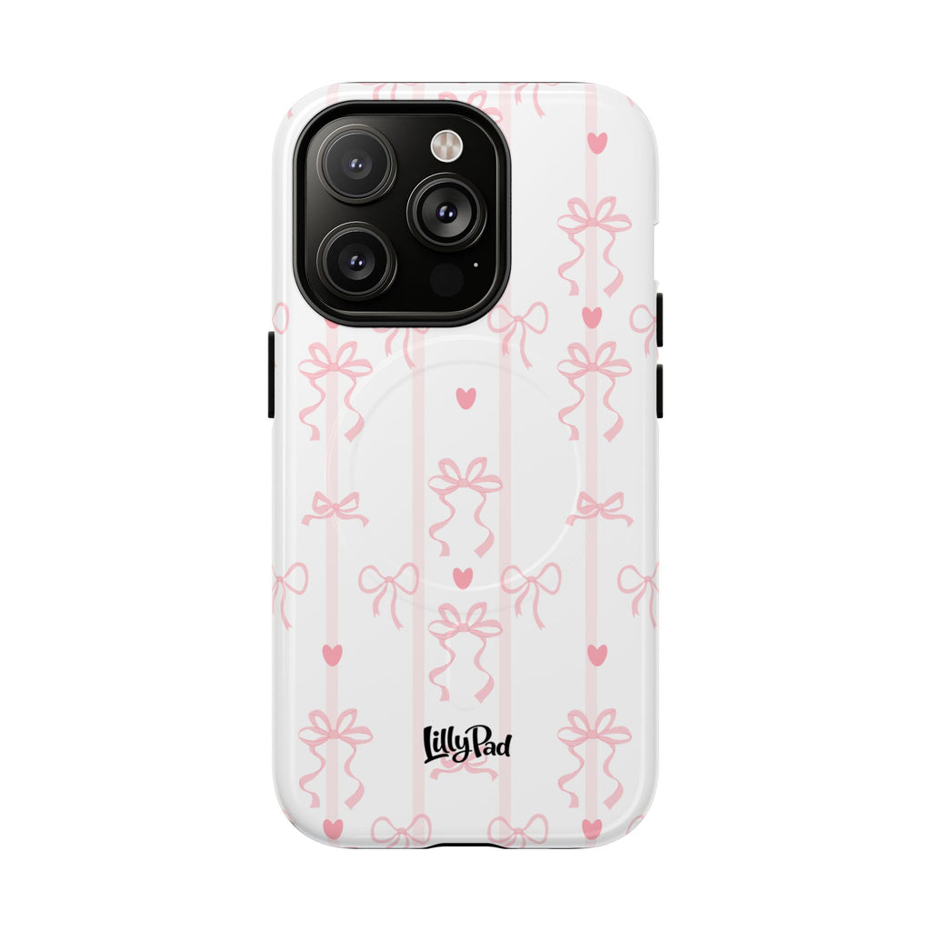 Pink Ribbon Pattern Phone Case | Tough Magnetic Case