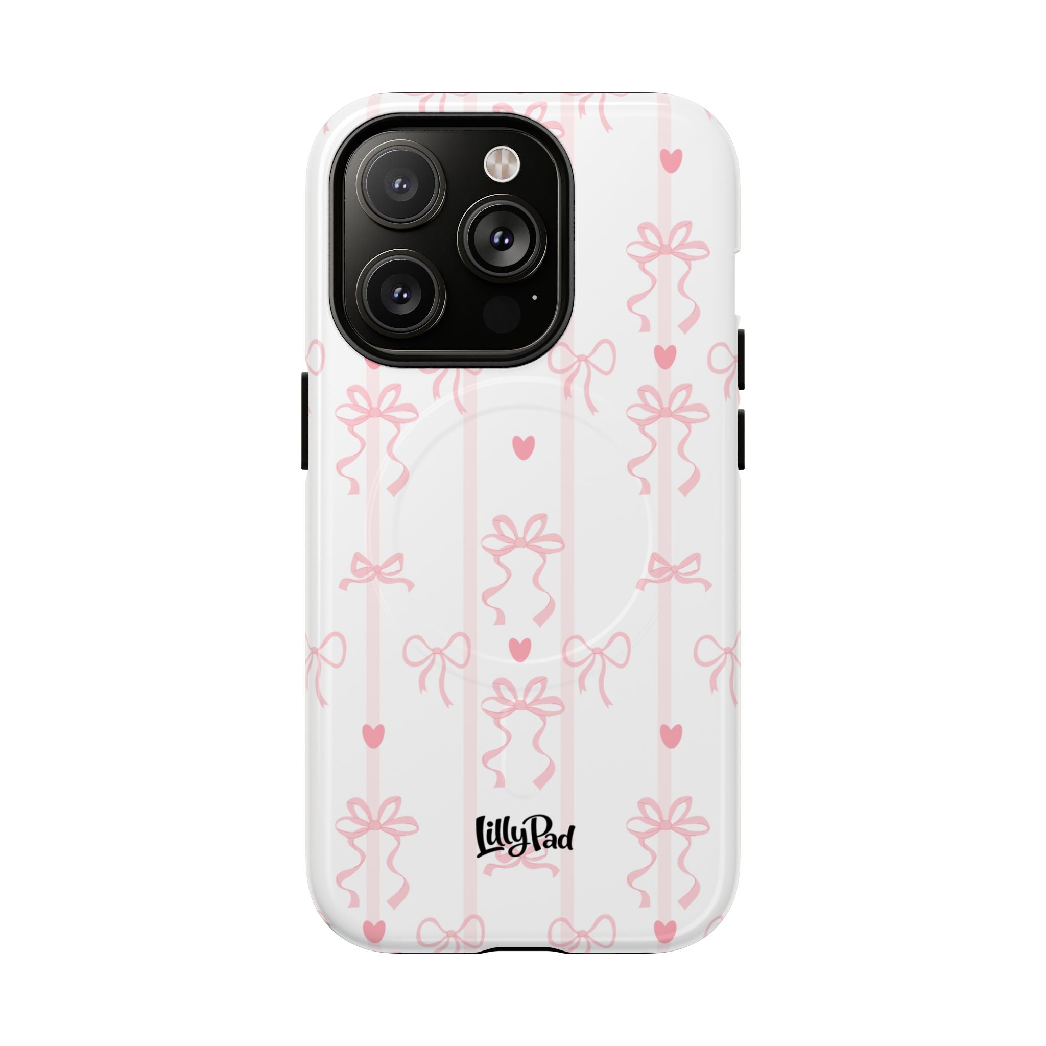 Pink Ribbon Pattern Phone Case | Tough Magnetic Case