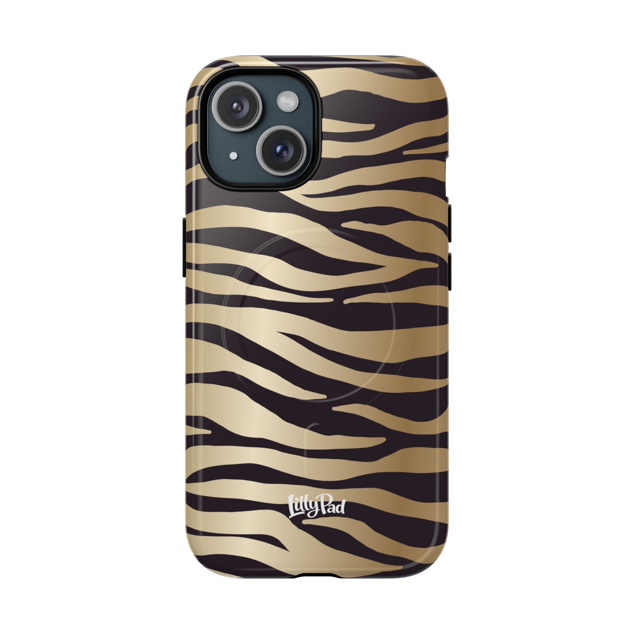 Gold Zebra Stripe Phone Case | Tough Magnetic Case