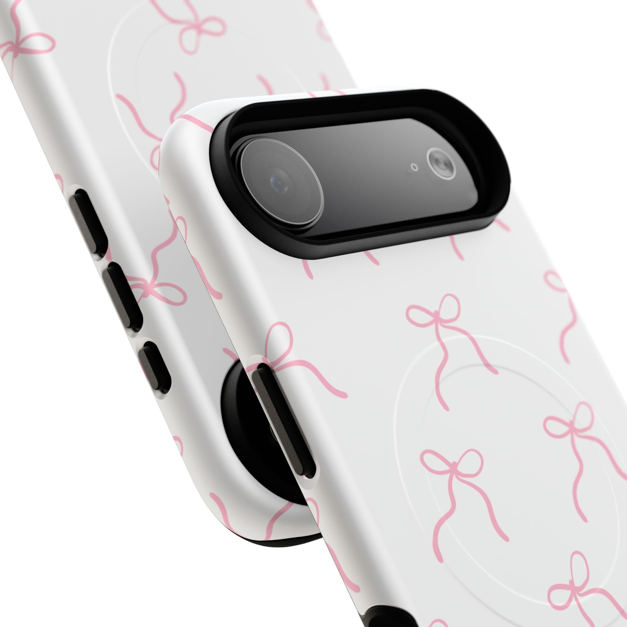 Pink Bow Pattern Phone Case | Tough Magnetic Case