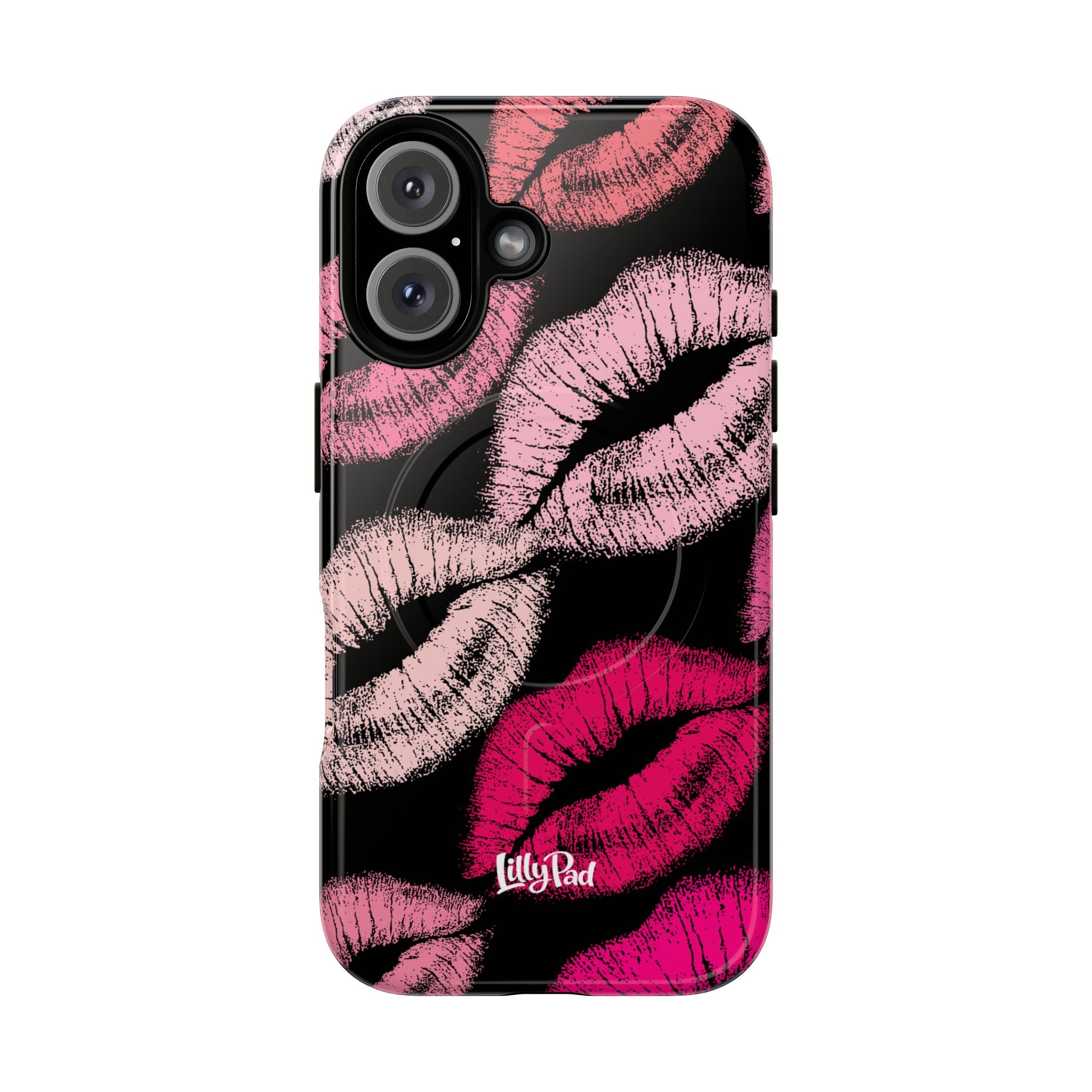 Pink Lipstick Kiss Phone Case Tough Magnetic Case | Lip Print iPhone Cover