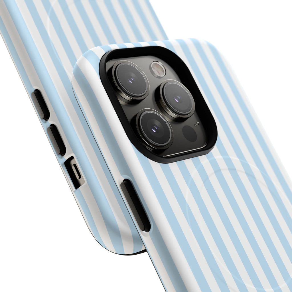 Blue Striped Pattern Phone Case | Tough Magnetic Case