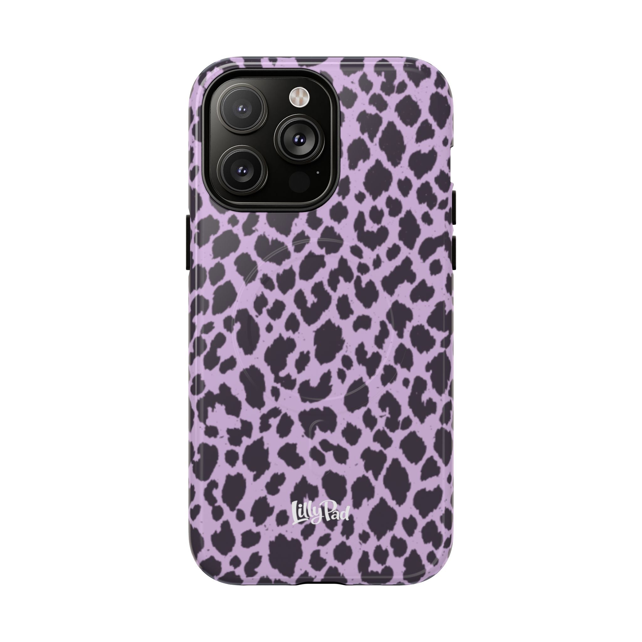 Purple Leopard Print Phone Case | Tough Magnetic Case