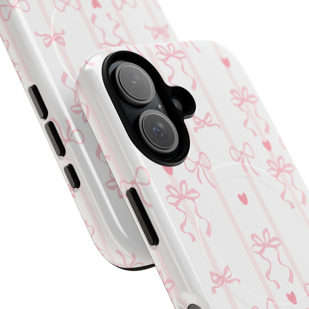 Pink Ribbon Pattern Phone Case | Tough Magnetic Case