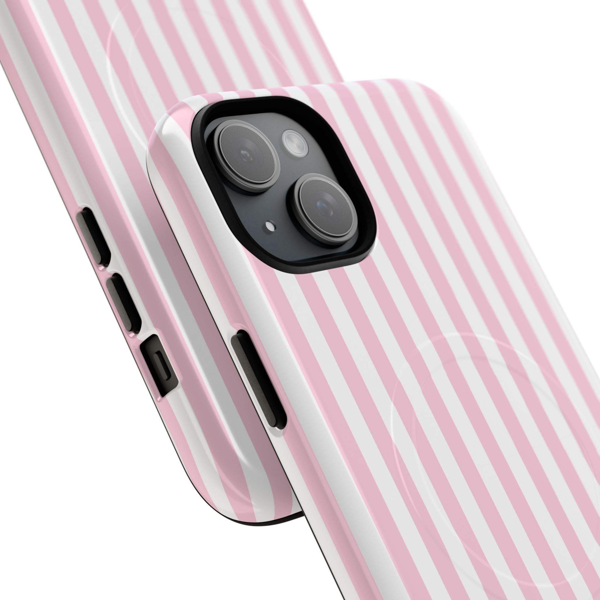 Pink Vertical Stripe phone case | Tough Magnetic Case