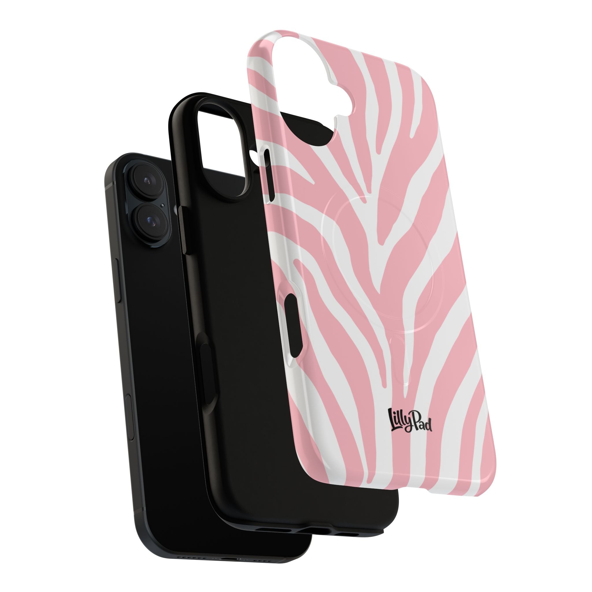 Pink Zebra Print Phone Case | Magnetic Case