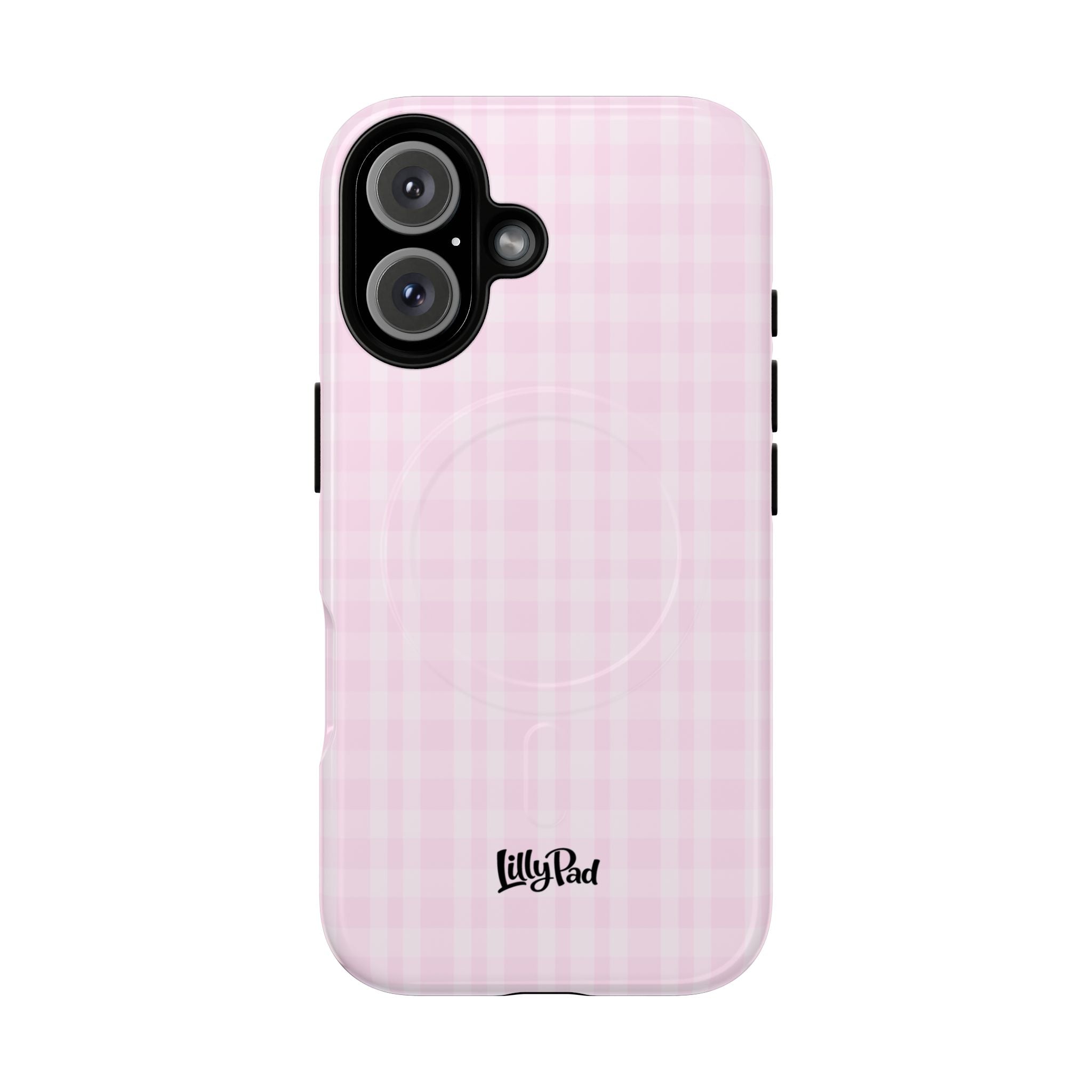 Pink Gingham Phone Case | Tough Magnetic Case