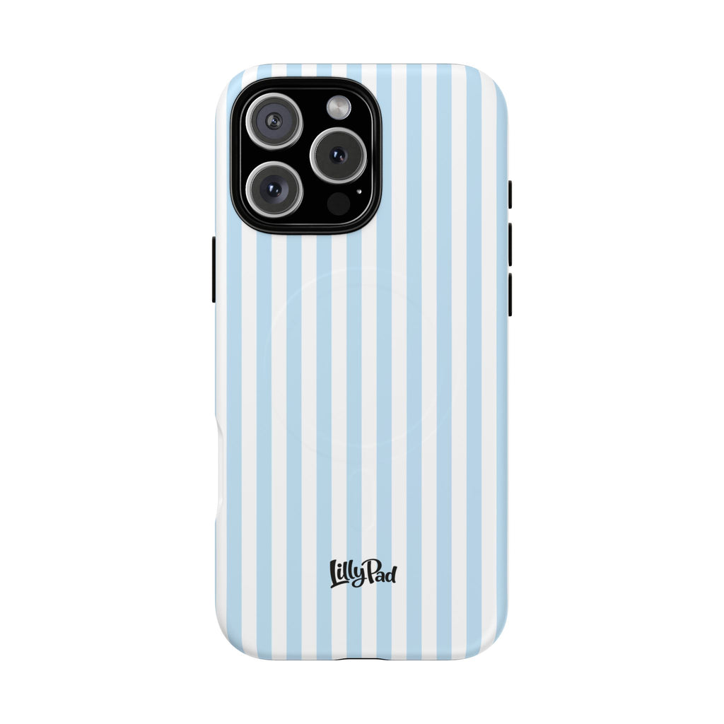Blue Striped Pattern Phone Case | Tough Magnetic Case