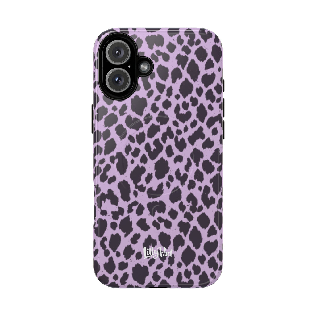 Purple Leopard Print Phone Case | Tough Magnetic Case