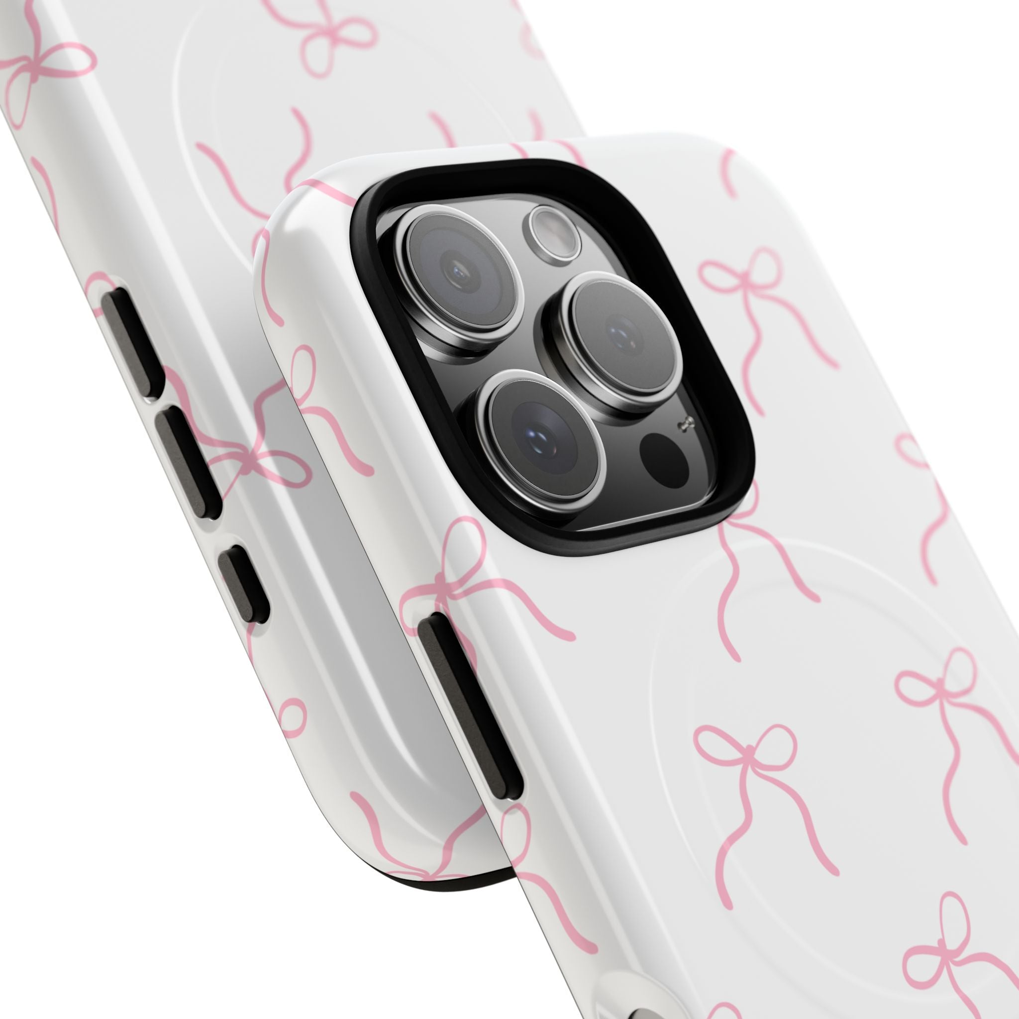 Pink Bow Pattern Phone Case | Tough Magnetic Case