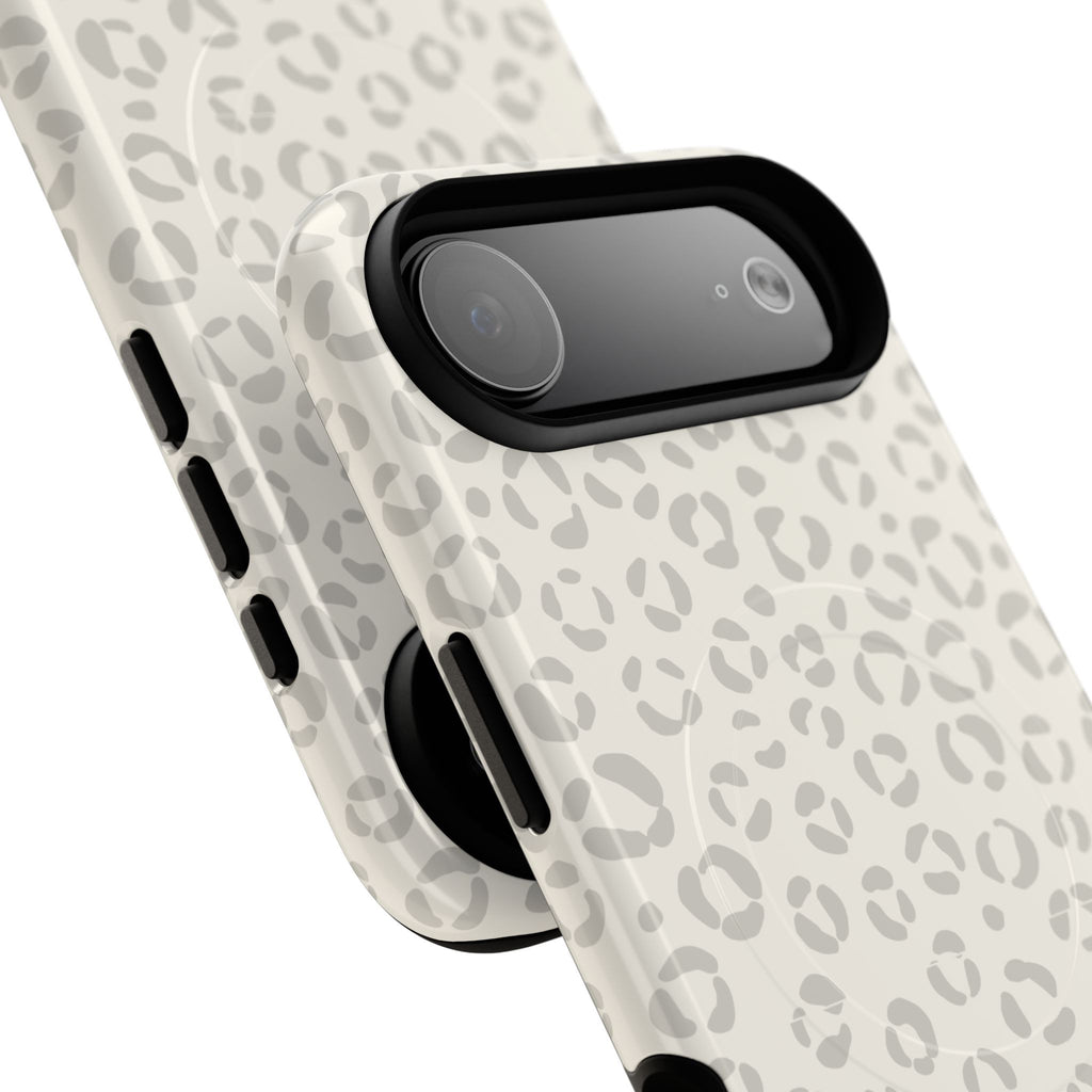 Neutral Leopard Print Tough Magnetic Case | Phone Case, Animal Pattern