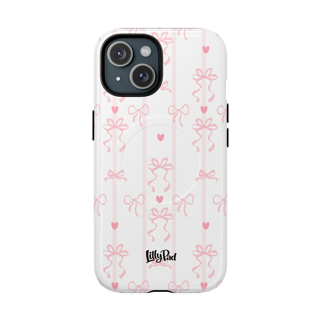 Pink Ribbon Pattern Phone Case | Tough Magnetic Case
