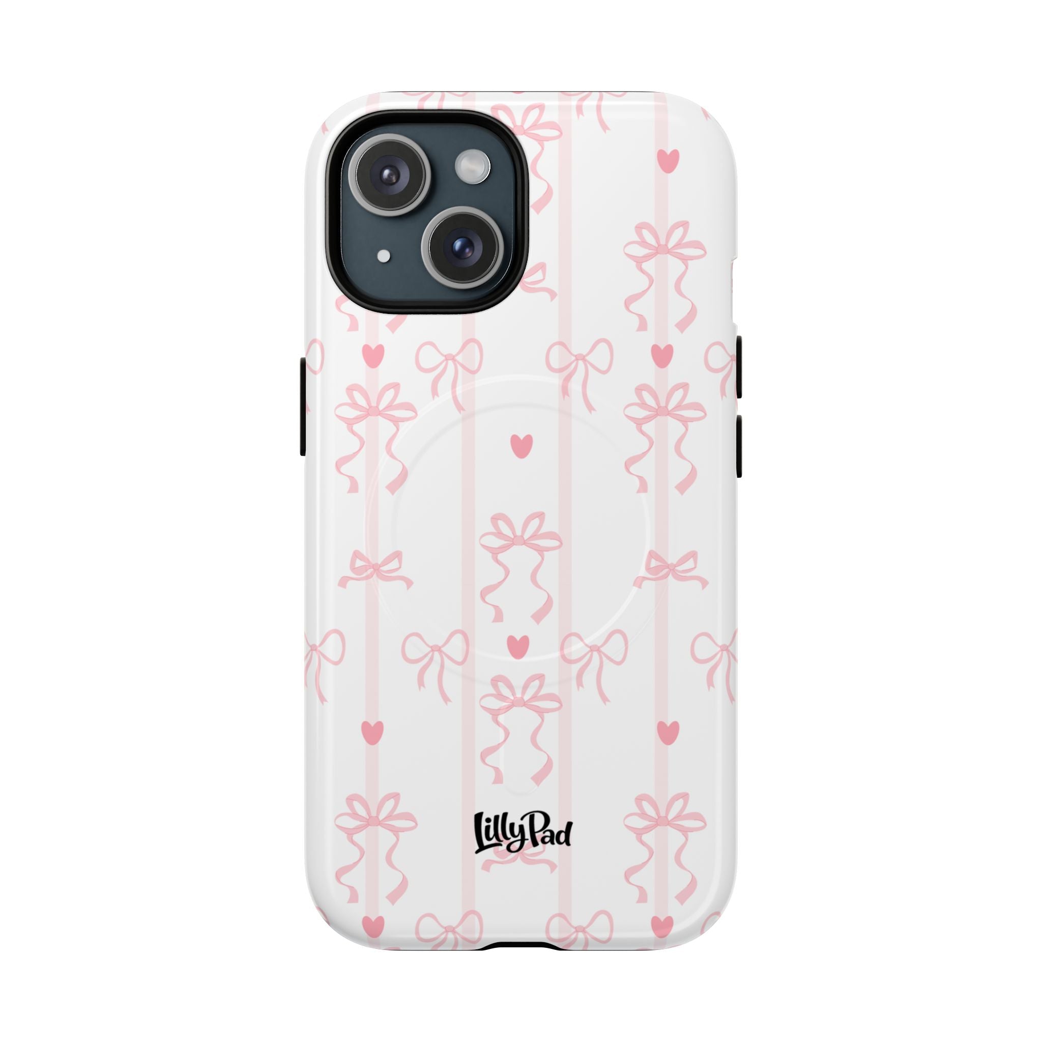 Pink Ribbon Pattern Phone Case | Tough Magnetic Case