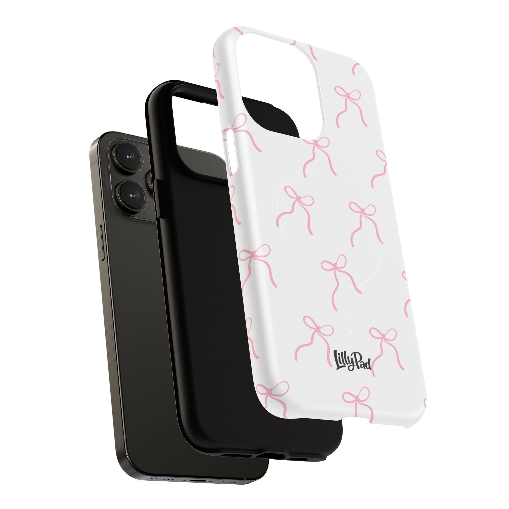 Pink Bow Pattern Phone Case | Tough Magnetic Case
