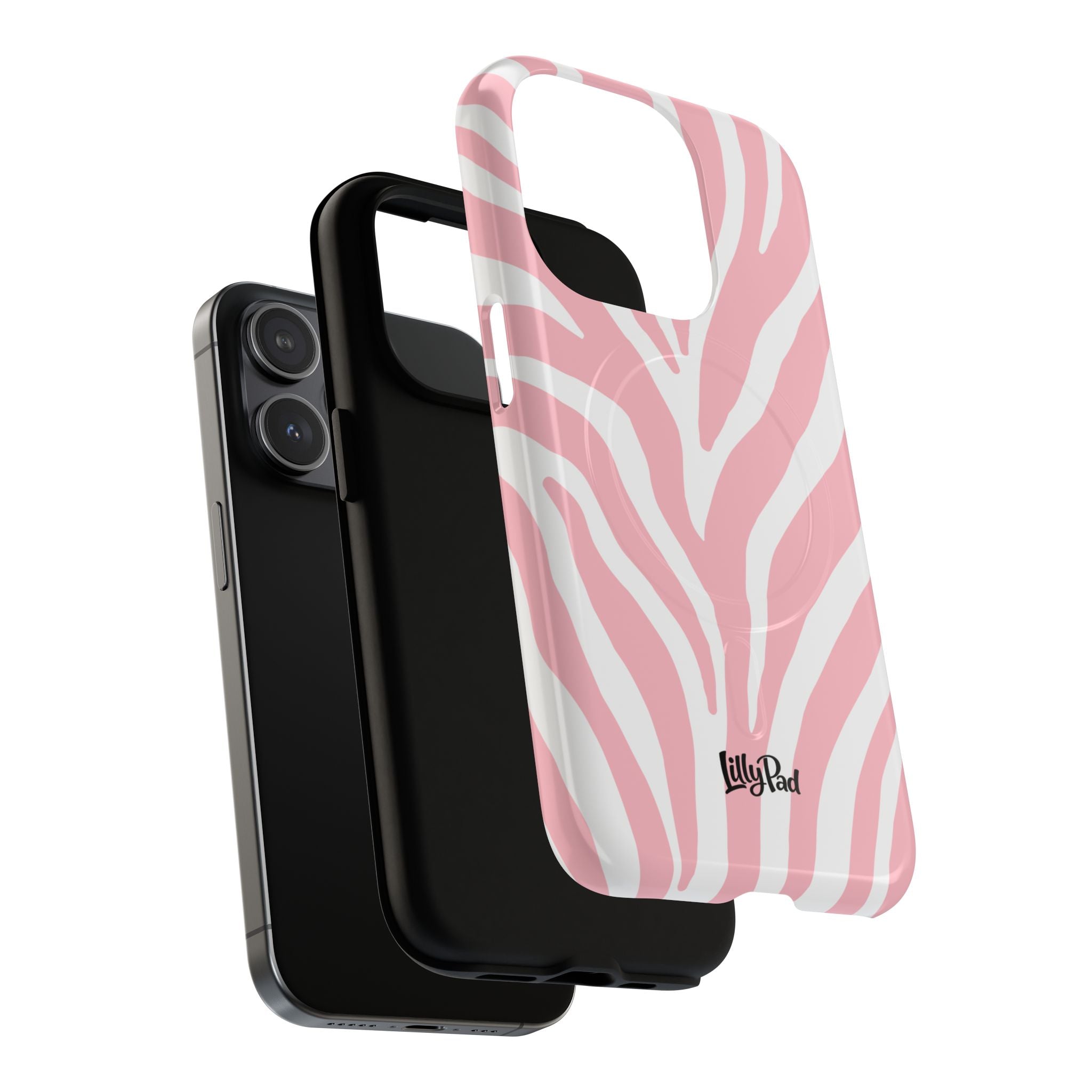 Pink Zebra Print Phone Case | Magnetic Case