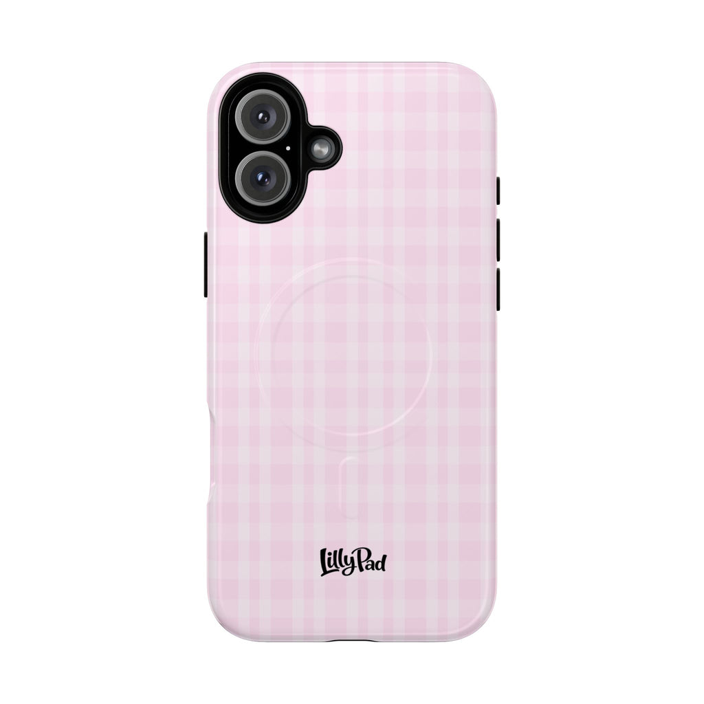 Pink Gingham Phone Case | Tough Magnetic Case