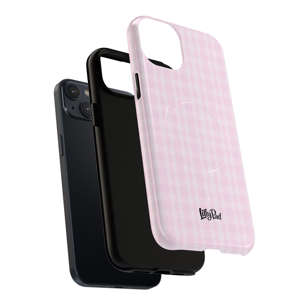 Pink Gingham Phone Case | Tough Magnetic Case
