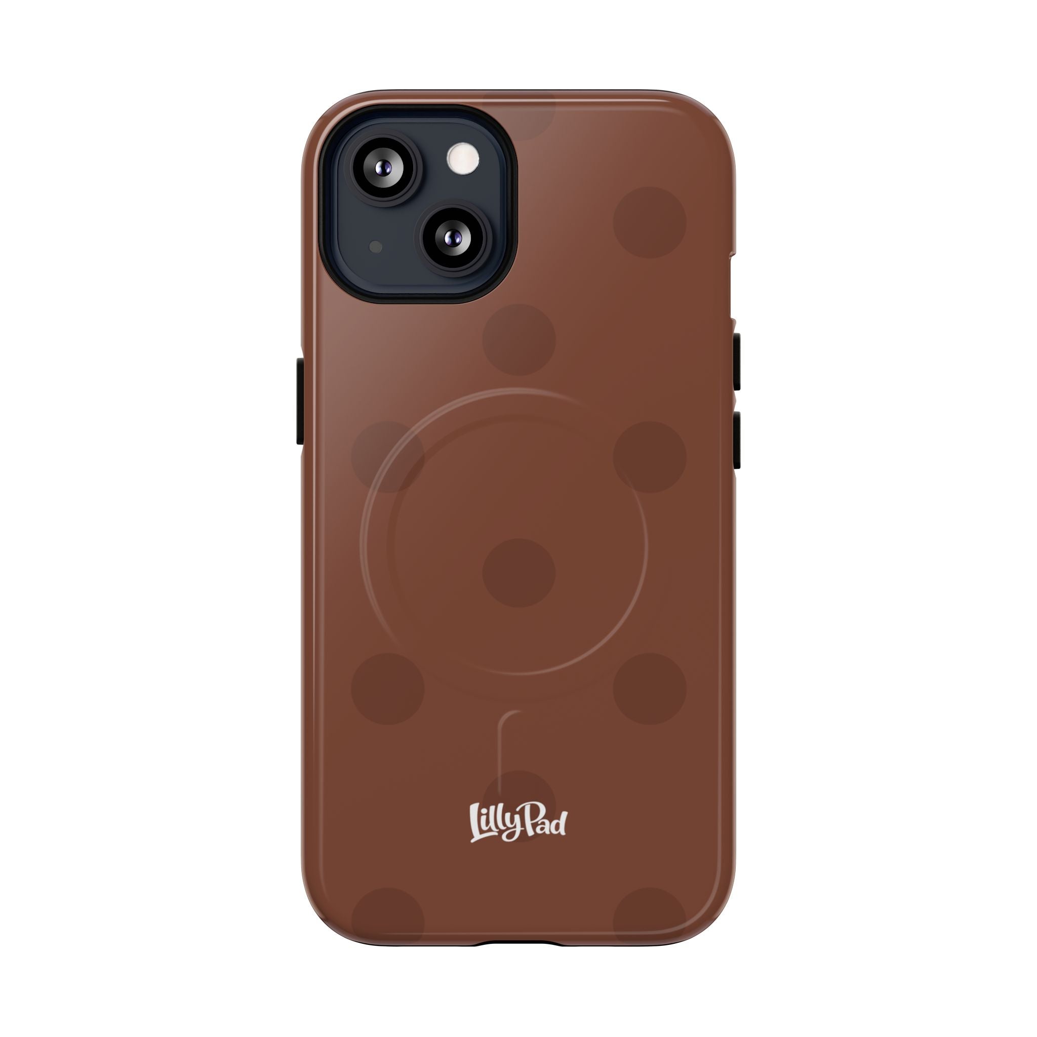 Brown Polka Dot Tough Magnetic Case | Phone Case