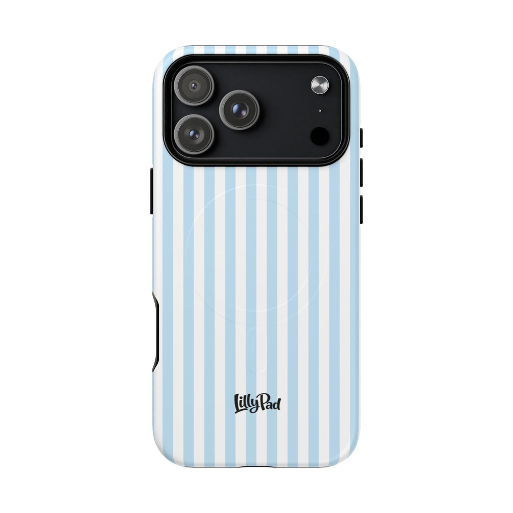 Blue Striped Pattern Phone Case | Tough Magnetic Case
