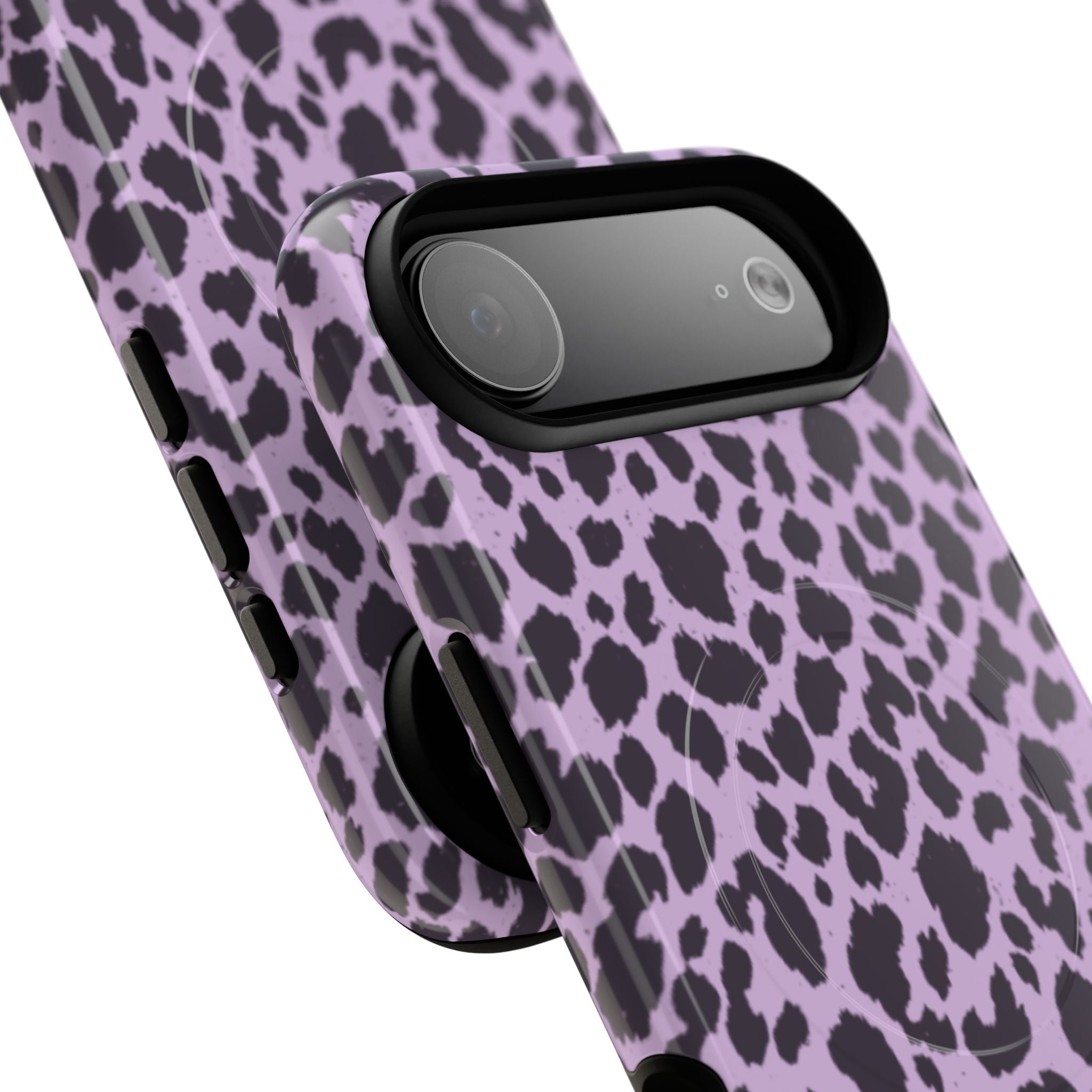 Purple Leopard Print Phone Case | Tough Magnetic Case