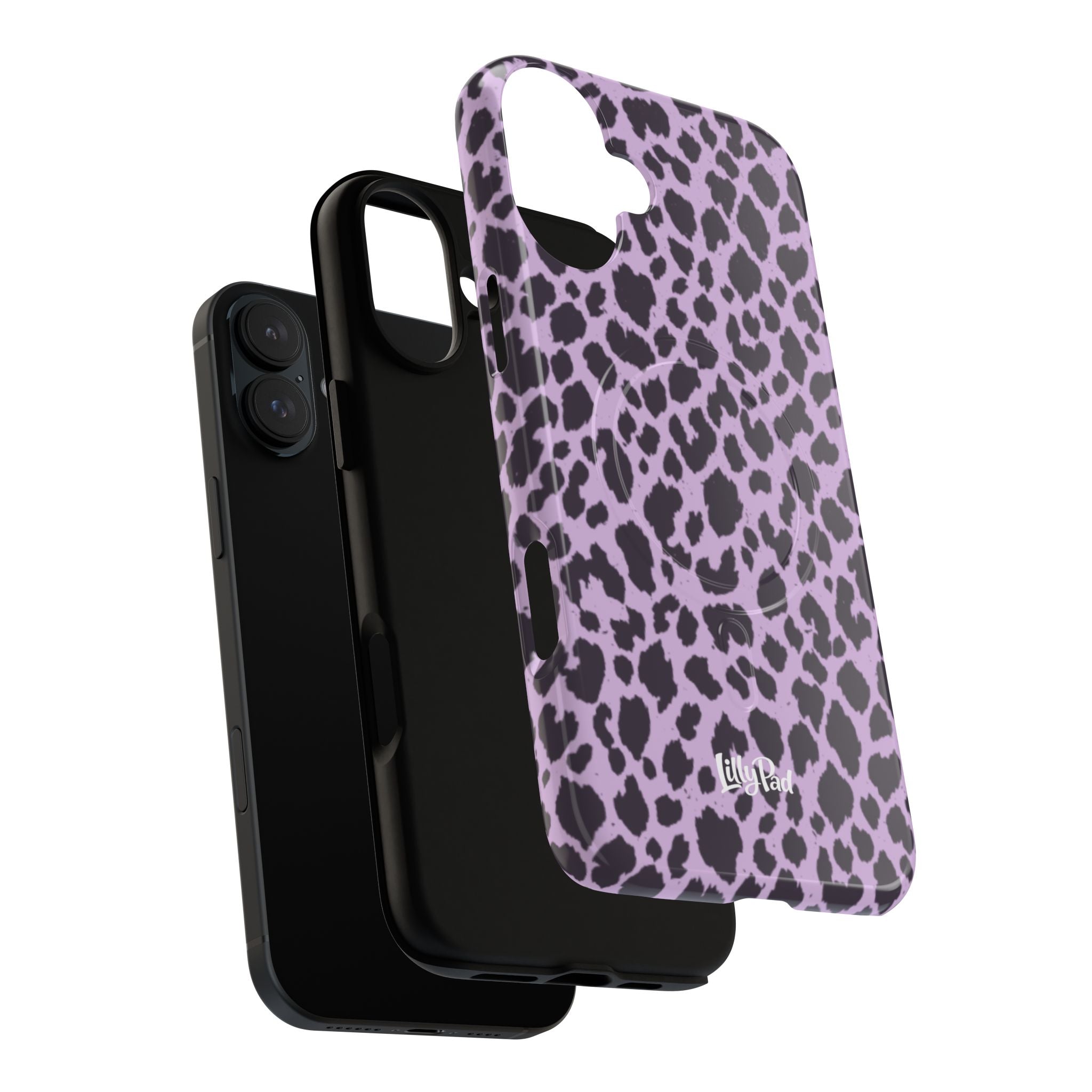 Purple Leopard Print Phone Case | Tough Magnetic Case