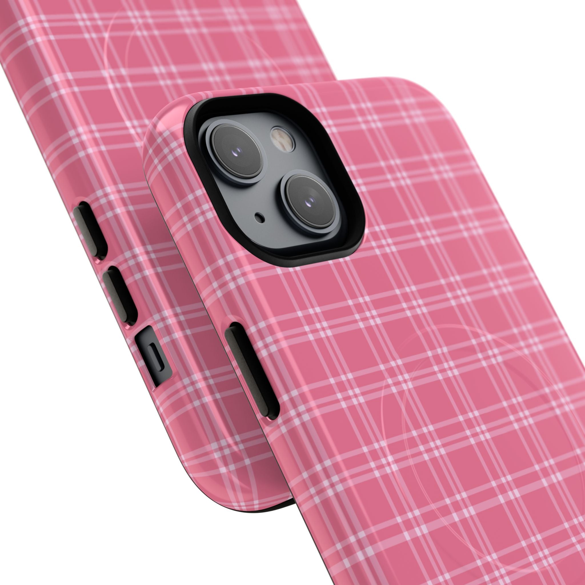 Pink Plaid Phone Case | Tough Magnetic Case
