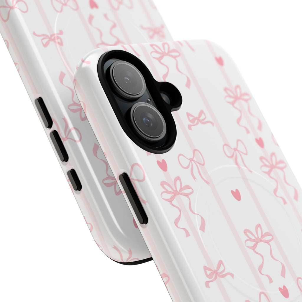 Pink Ribbon Pattern Phone Case | Tough Magnetic Case